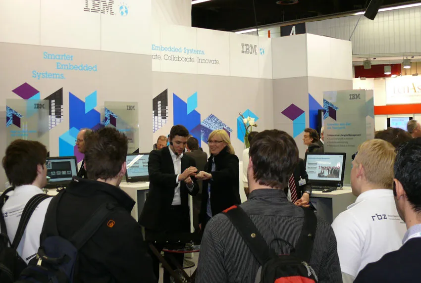 Messezauberei am IBM-Stand